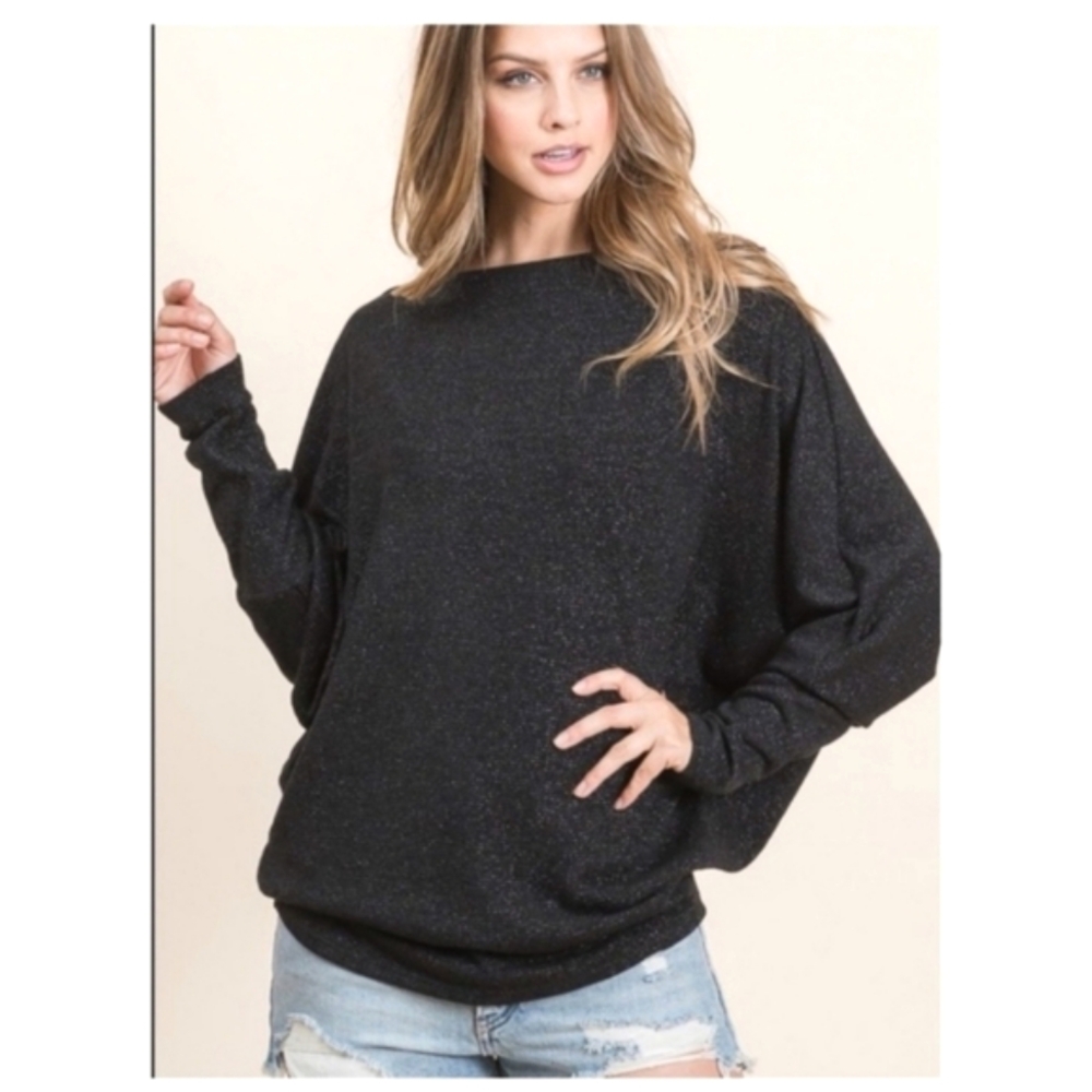 Black Dolman sleeve Top✨️ - Picture 4 of 13